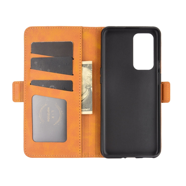 For OnePlus 9 Dual-side Magnetic Buckle Horizontal Flip Leather Case with Holder & Card Slots & Wallet