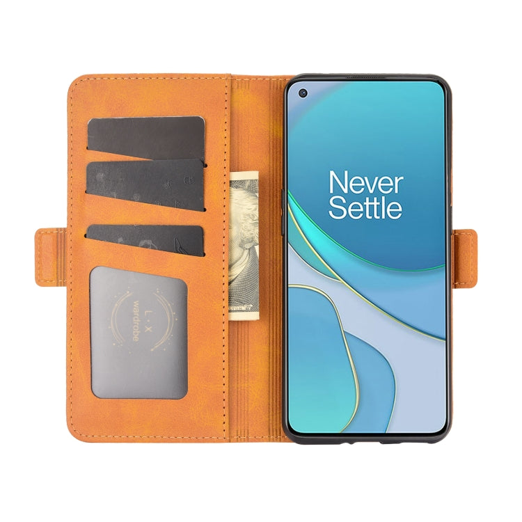 For OnePlus 9 Dual-side Magnetic Buckle Horizontal Flip Leather Case with Holder & Card Slots & Wallet