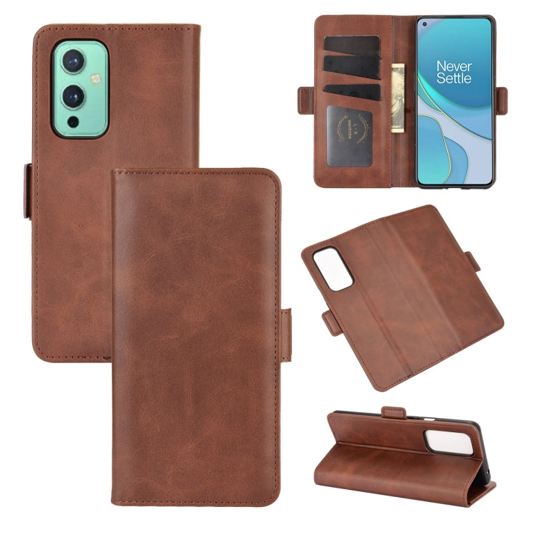 For OnePlus 9 Dual-side Magnetic Buckle Horizontal Flip Leather Case with Holder & Card Slots & Wallet