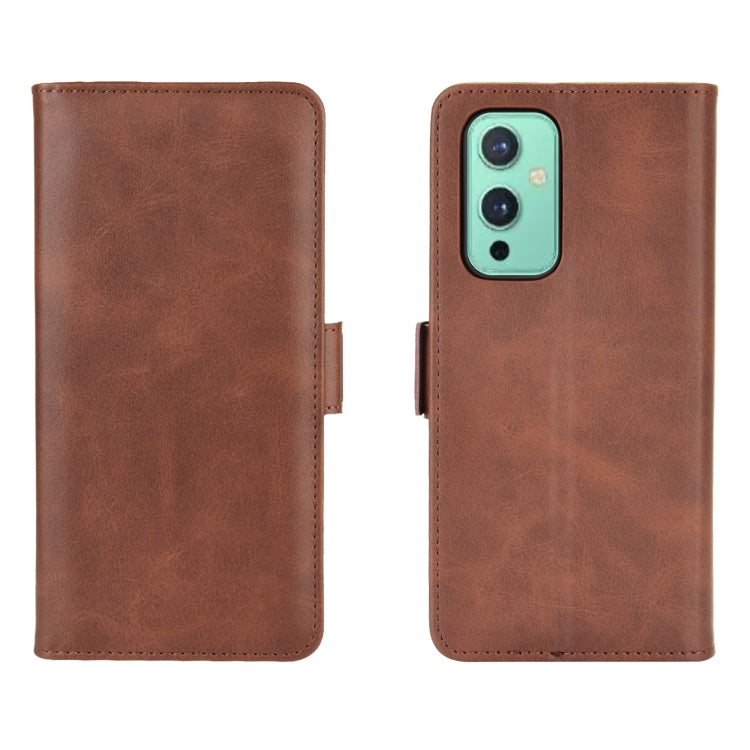 For OnePlus 9 Dual-side Magnetic Buckle Horizontal Flip Leather Case with Holder & Card Slots & Wallet