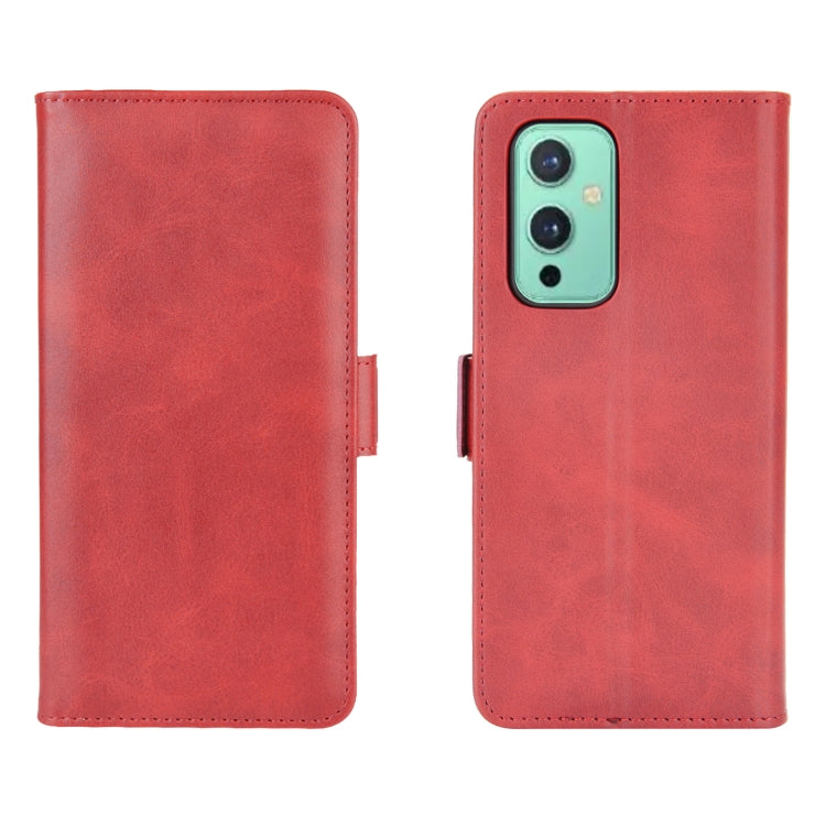 For OnePlus 9 Dual-side Magnetic Buckle Horizontal Flip Leather Case with Holder & Card Slots & Wallet