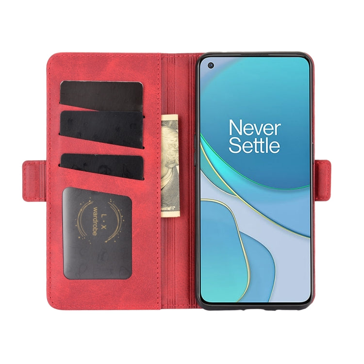 For OnePlus 9 Dual-side Magnetic Buckle Horizontal Flip Leather Case with Holder & Card Slots & Wallet