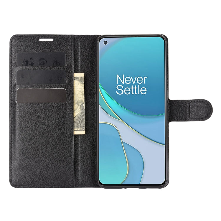 For OnePlus 9 Litchi Texture Horizontal Flip Protective Case with Holder & Card Slots & Wallet