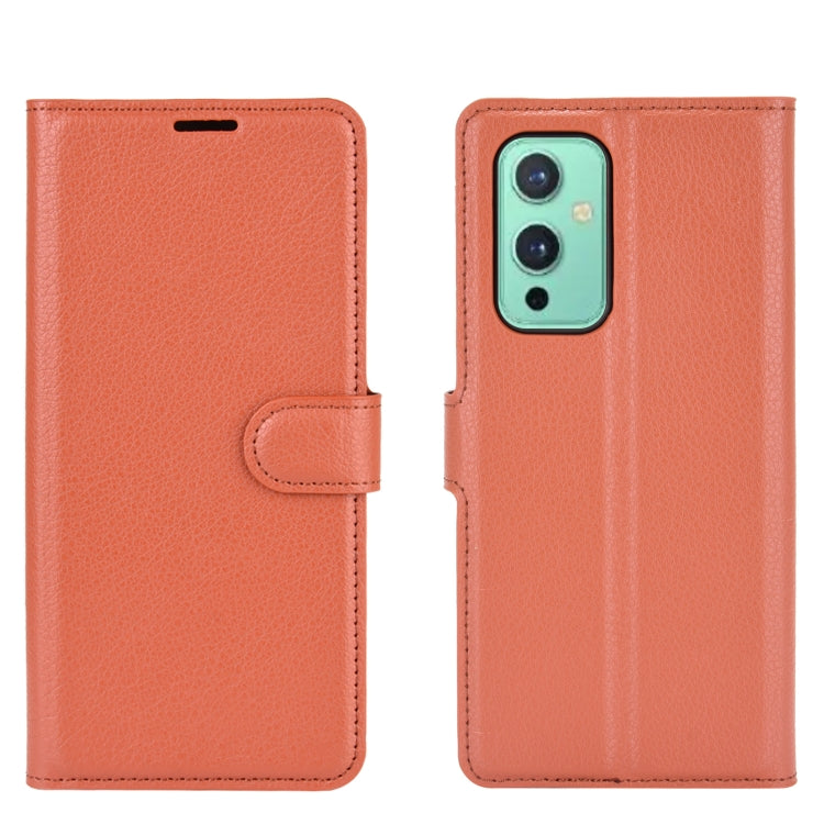 For OnePlus 9 Litchi Texture Horizontal Flip Protective Case with Holder & Card Slots & Wallet