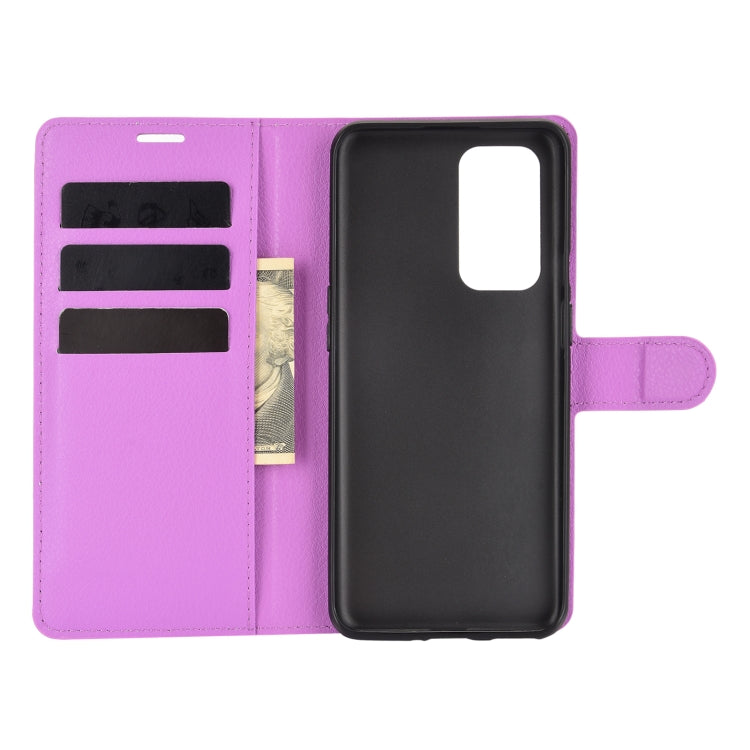 For OnePlus 9 Litchi Texture Horizontal Flip Protective Case with Holder & Card Slots & Wallet