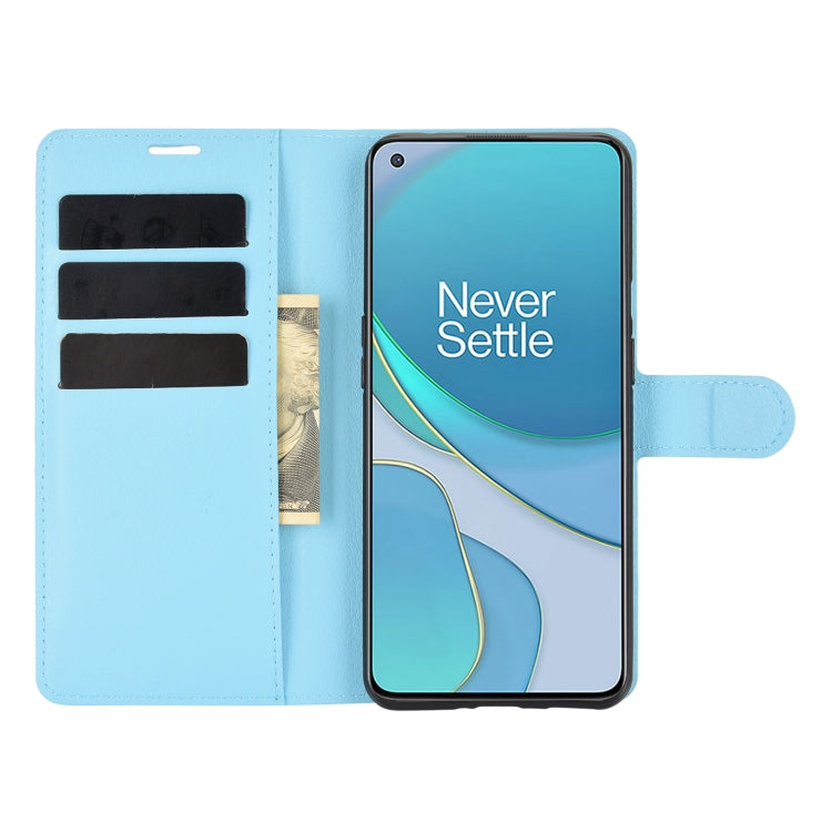 For OnePlus 9 Litchi Texture Horizontal Flip Protective Case with Holder & Card Slots & Wallet