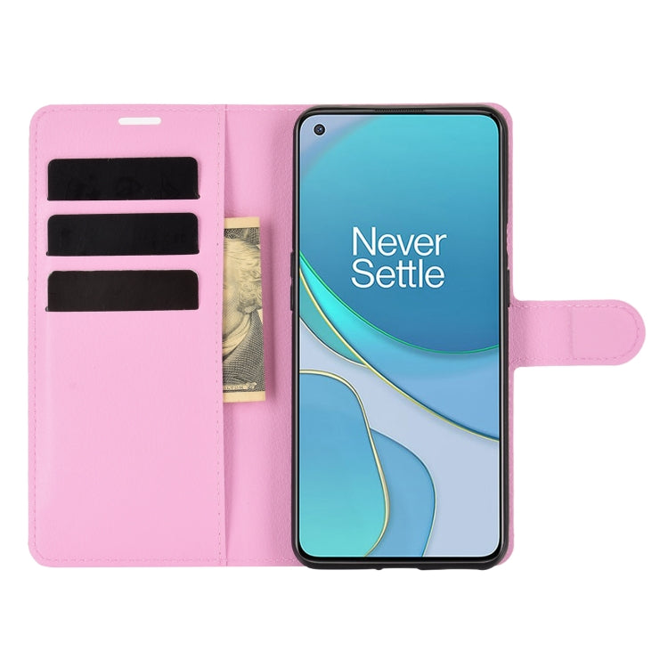 For OnePlus 9 Litchi Texture Horizontal Flip Protective Case with Holder & Card Slots & Wallet