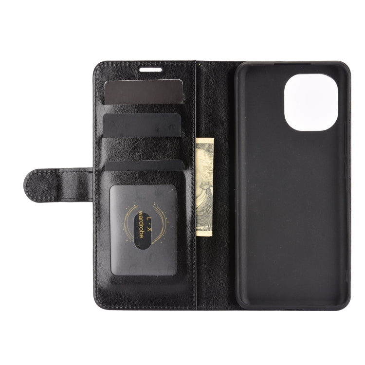 For Xiaomi Mi 11 R64 Texture Single Horizontal Flip Protective Case with Holder & Card Slots & Wallet& Photo Frame