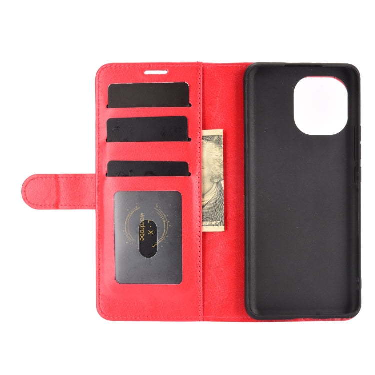 For Xiaomi Mi 11 R64 Texture Single Horizontal Flip Protective Case with Holder & Card Slots & Wallet& Photo Frame