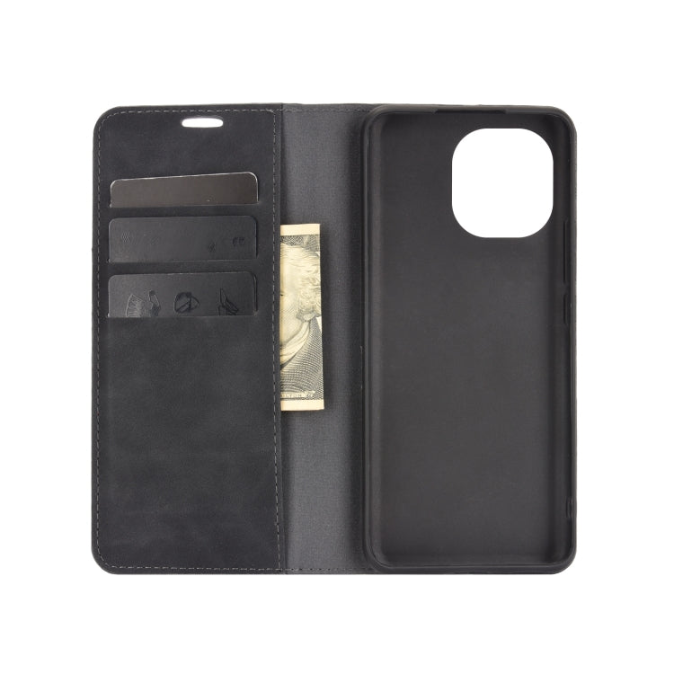 For Xiaomi Mi 11 Retro-skin Business Magnetic Suction Leather Case with Holder & Card Slots & Wallet