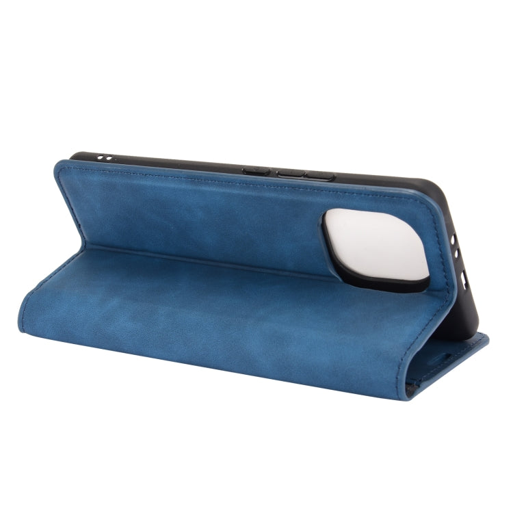 For Xiaomi Mi 11 Retro-skin Business Magnetic Suction Leather Case with Holder & Card Slots & Wallet