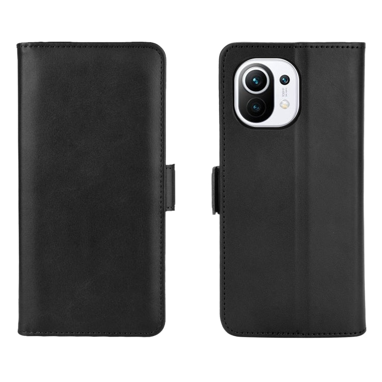 For Xiaomi Mi 11 Dual-side Magnetic Buckle Horizontal Flip Leather Case with Holder & Card Slots & Wallet