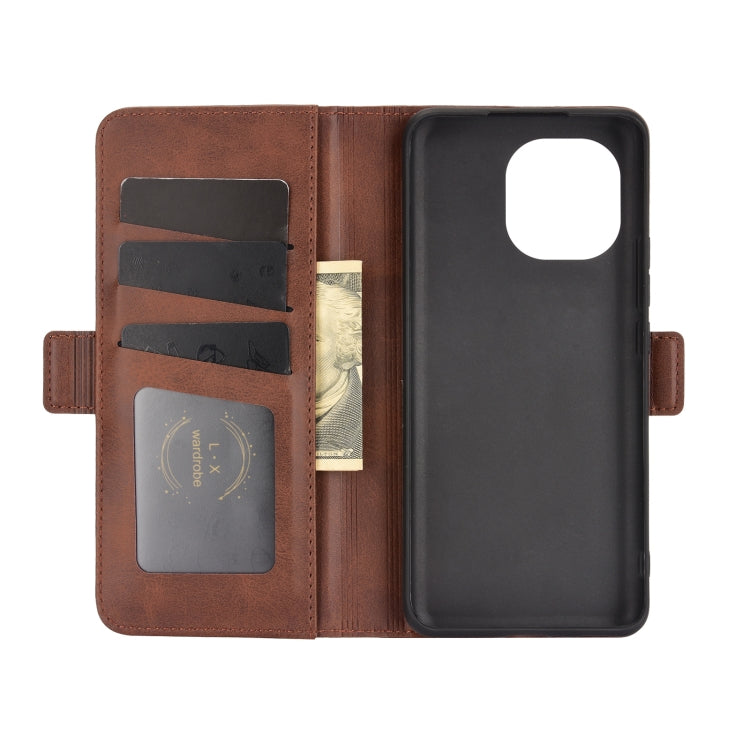 For Xiaomi Mi 11 Dual-side Magnetic Buckle Horizontal Flip Leather Case with Holder & Card Slots & Wallet