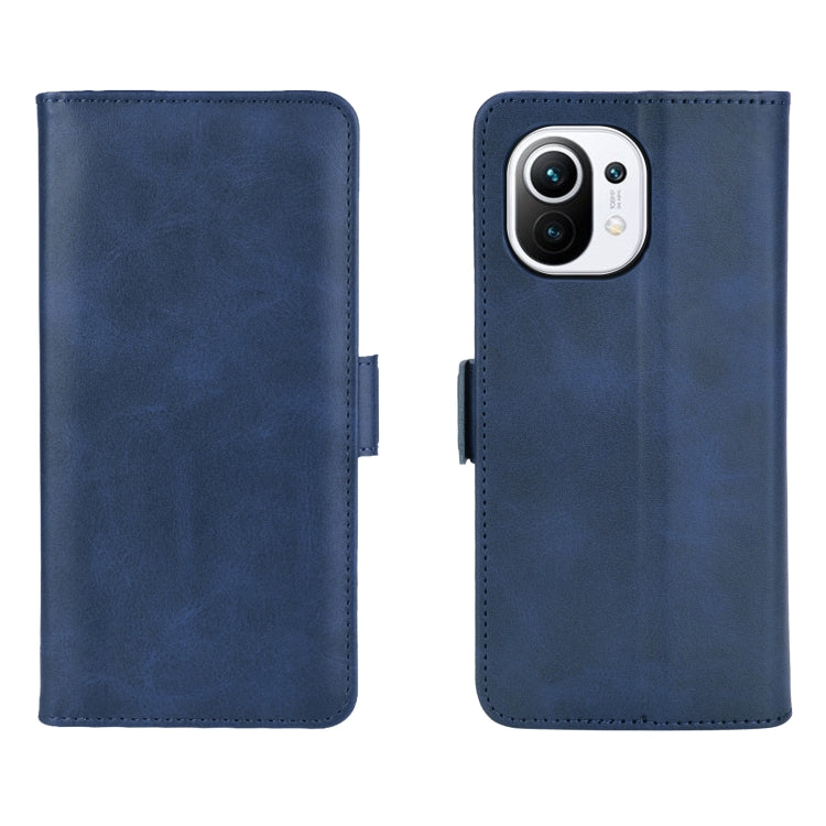 For Xiaomi Mi 11 Dual-side Magnetic Buckle Horizontal Flip Leather Case with Holder & Card Slots & Wallet