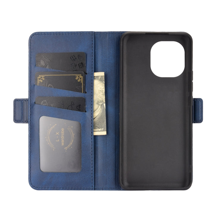 For Xiaomi Mi 11 Dual-side Magnetic Buckle Horizontal Flip Leather Case with Holder & Card Slots & Wallet