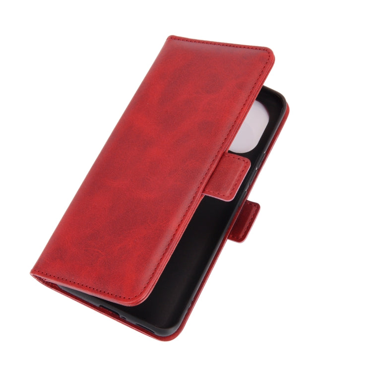 For Xiaomi Mi 11 Dual-side Magnetic Buckle Horizontal Flip Leather Case with Holder & Card Slots & Wallet