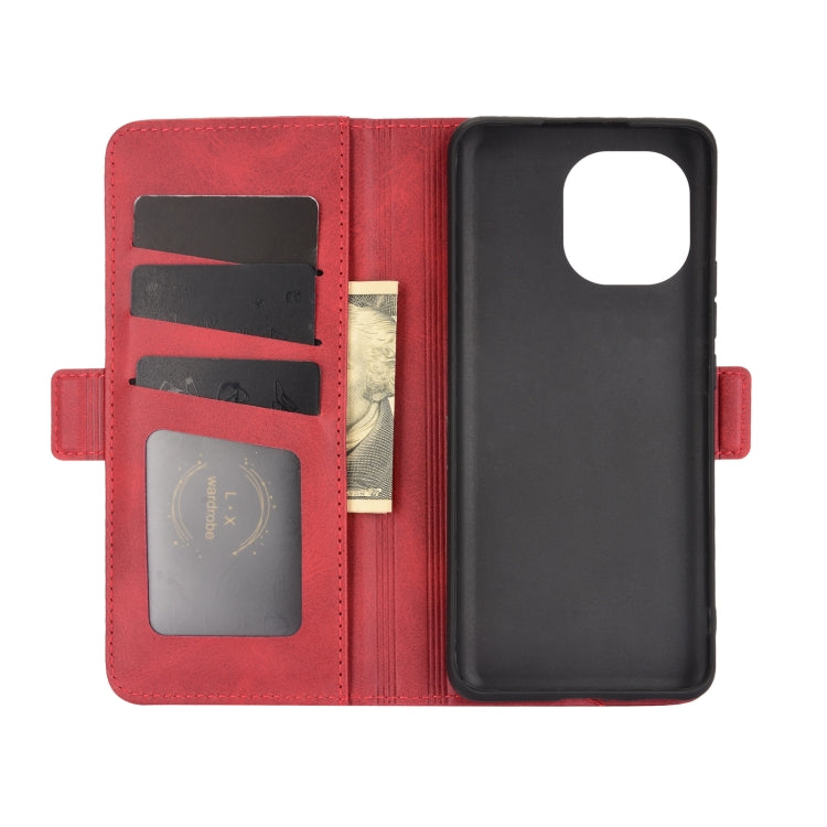 For Xiaomi Mi 11 Dual-side Magnetic Buckle Horizontal Flip Leather Case with Holder & Card Slots & Wallet