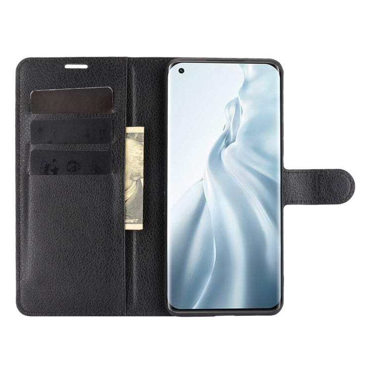 For Xiaomi Mi 11 Litchi Texture Horizontal Flip Protective Case with Holder & Card Slots & Wallet