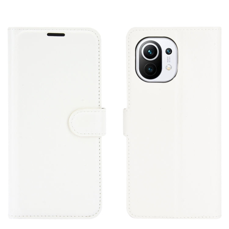 For Xiaomi Mi 11 Litchi Texture Horizontal Flip Protective Case with Holder & Card Slots & Wallet