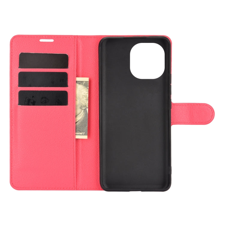 For Xiaomi Mi 11 Litchi Texture Horizontal Flip Protective Case with Holder & Card Slots & Wallet