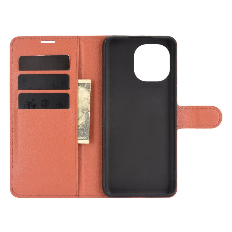 For Xiaomi Mi 11 Litchi Texture Horizontal Flip Protective Case with Holder & Card Slots & Wallet