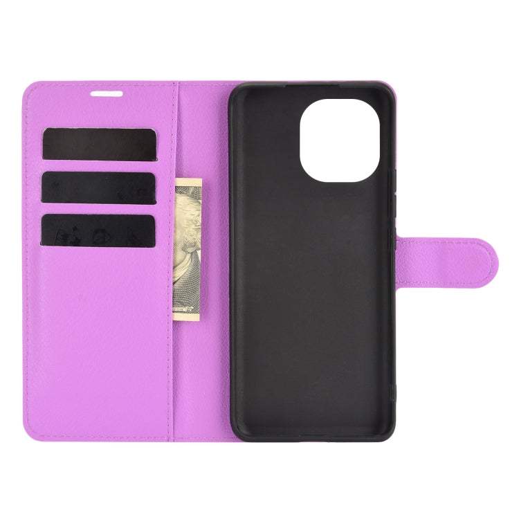 For Xiaomi Mi 11 Litchi Texture Horizontal Flip Protective Case with Holder & Card Slots & Wallet