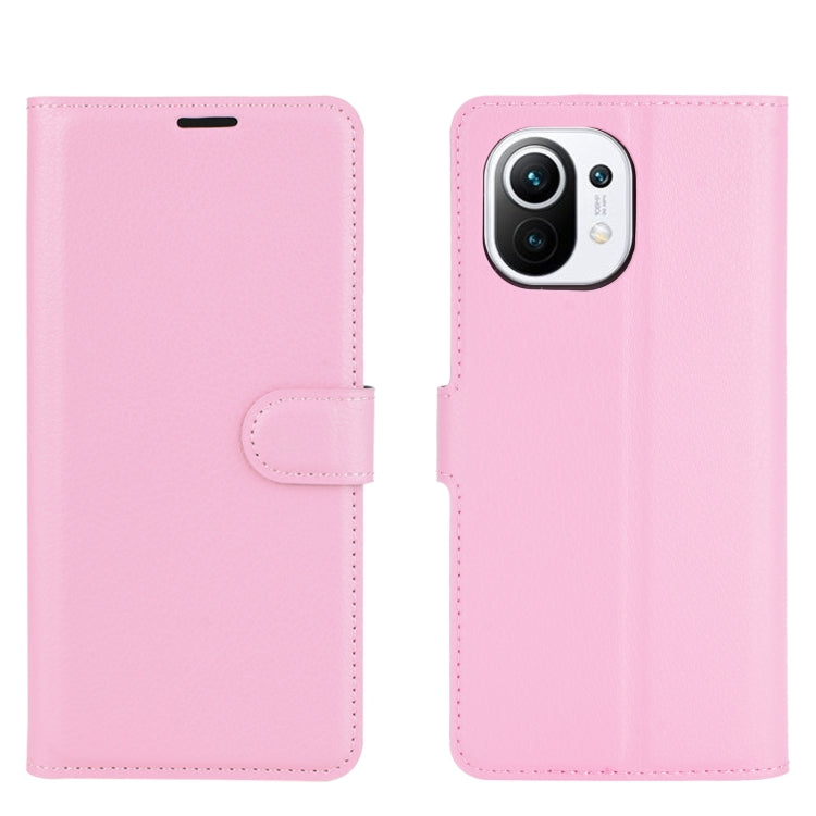 For Xiaomi Mi 11 Litchi Texture Horizontal Flip Protective Case with Holder & Card Slots & Wallet