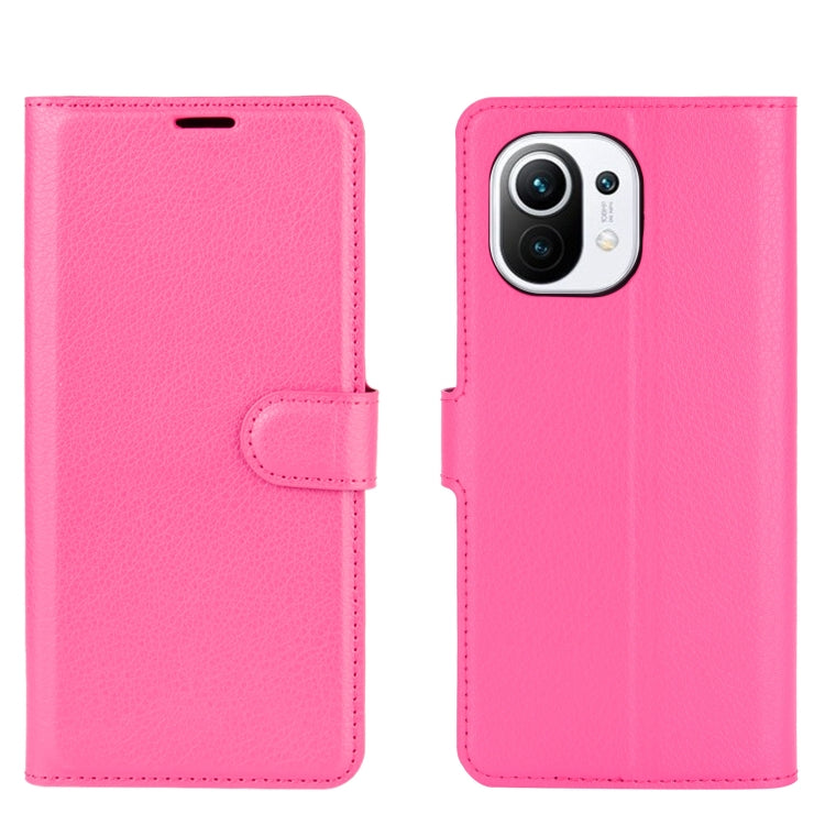 For Xiaomi Mi 11 Litchi Texture Horizontal Flip Protective Case with Holder & Card Slots & Wallet