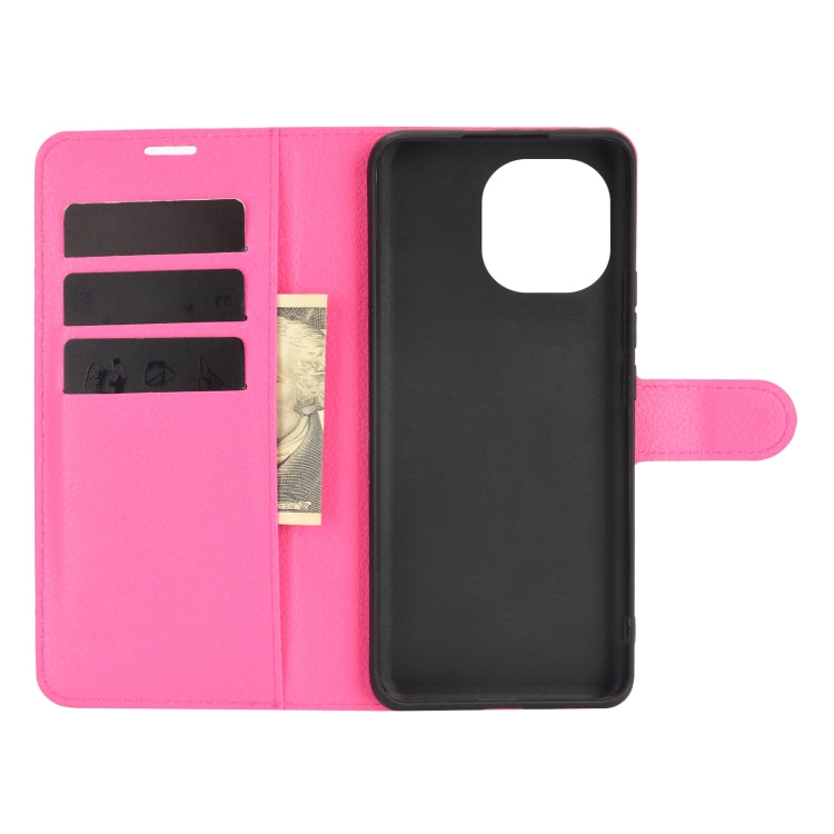For Xiaomi Mi 11 Litchi Texture Horizontal Flip Protective Case with Holder & Card Slots & Wallet