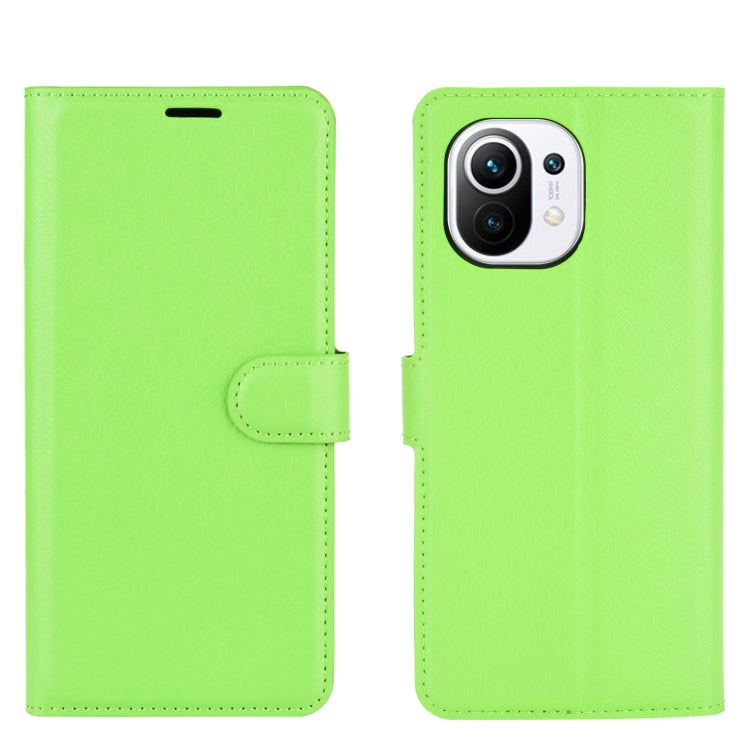 For Xiaomi Mi 11 Litchi Texture Horizontal Flip Protective Case with Holder & Card Slots & Wallet