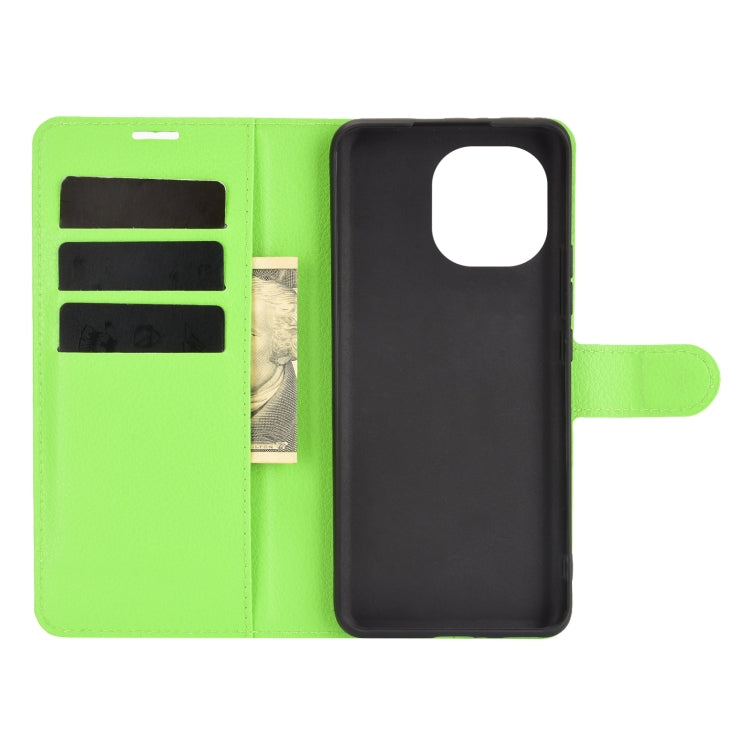 For Xiaomi Mi 11 Litchi Texture Horizontal Flip Protective Case with Holder & Card Slots & Wallet