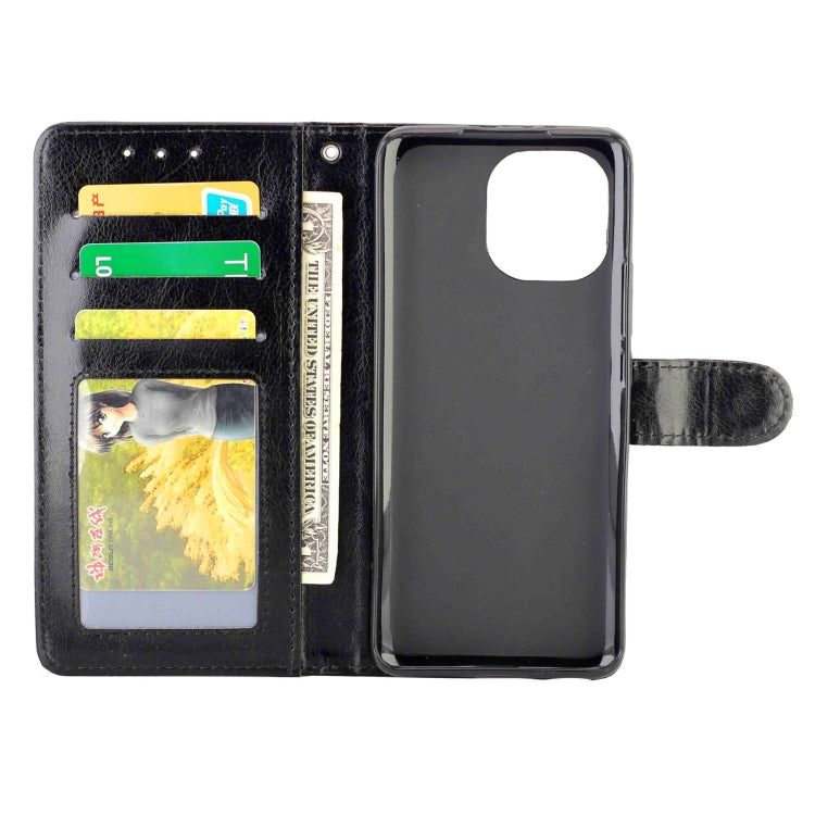 For Xiaomi Mi 11 Crazy Horse Texture Leather Horizontal Flip Protective Case with Holder & Card Slots & Wallet & Photo Frame