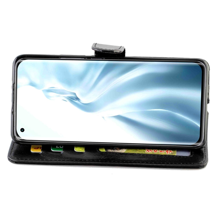 For Xiaomi Mi 11 Crazy Horse Texture Leather Horizontal Flip Protective Case with Holder & Card Slots & Wallet & Photo Frame