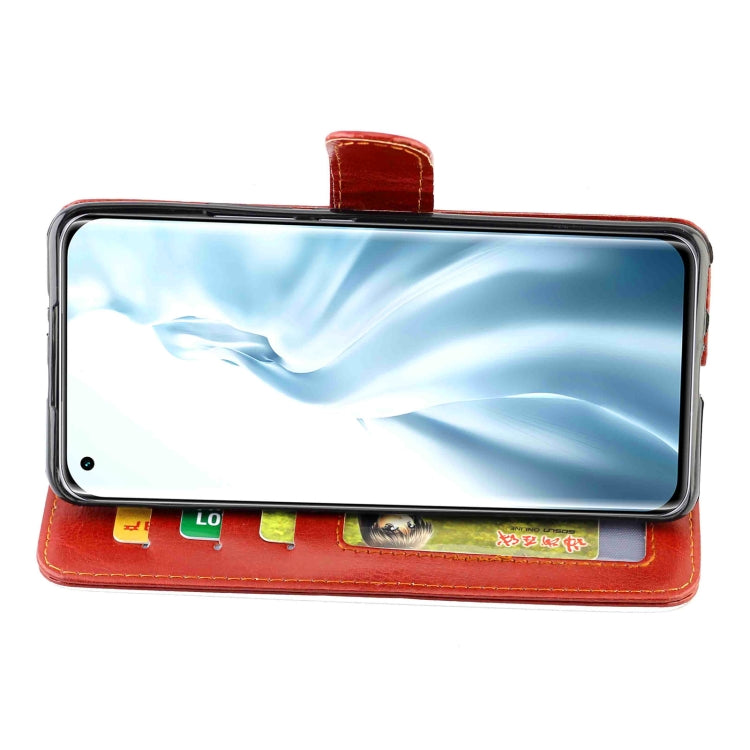 For Xiaomi Mi 11 Crazy Horse Texture Leather Horizontal Flip Protective Case with Holder & Card Slots & Wallet & Photo Frame