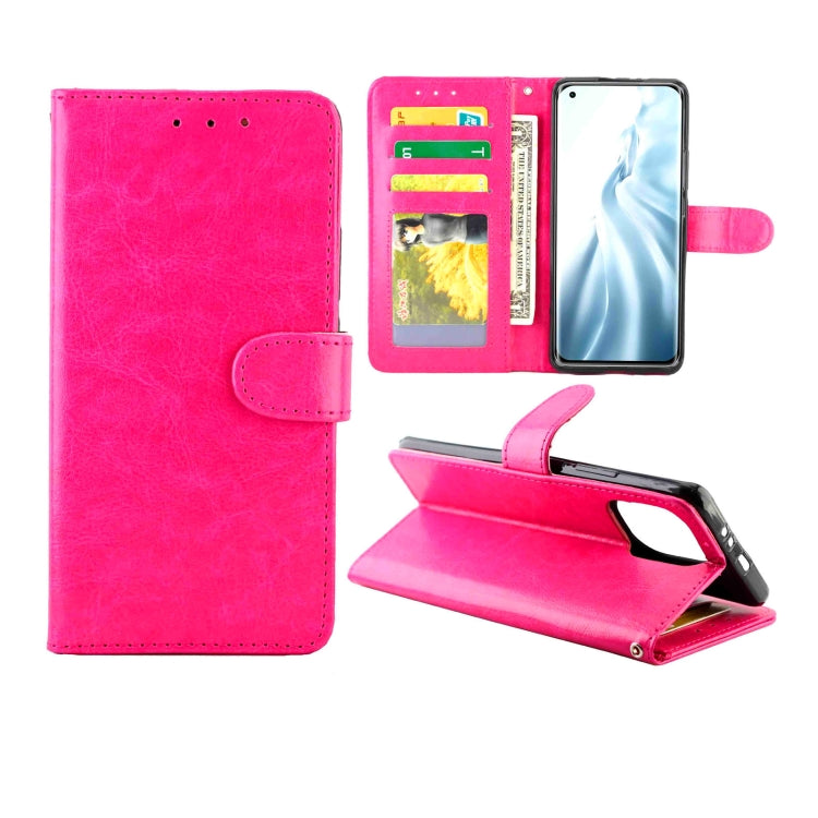 For Xiaomi Mi 11 Crazy Horse Texture Leather Horizontal Flip Protective Case with Holder & Card Slots & Wallet & Photo Frame