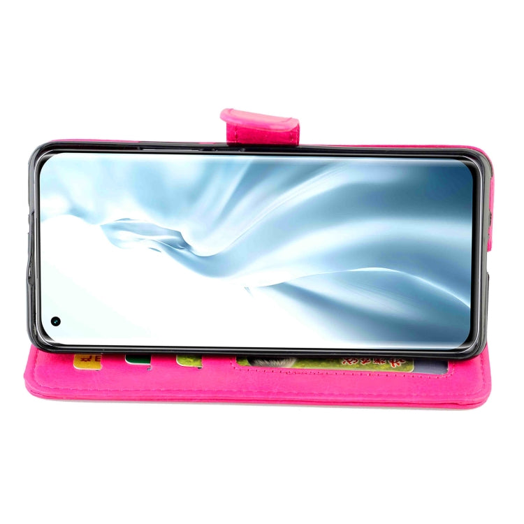 For Xiaomi Mi 11 Crazy Horse Texture Leather Horizontal Flip Protective Case with Holder & Card Slots & Wallet & Photo Frame