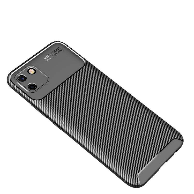 For OPPO Realme C20 Carbon Fiber Texture Shockproof TPU Case
