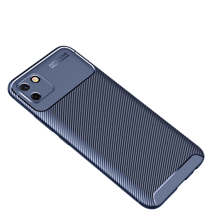 For OPPO Realme C20 Carbon Fiber Texture Shockproof TPU Case