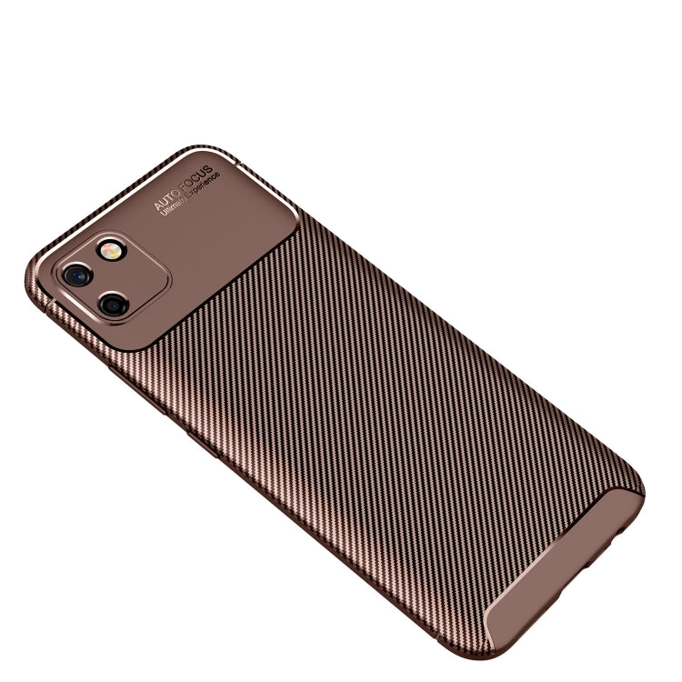 For OPPO Realme C20 Carbon Fiber Texture Shockproof TPU Case