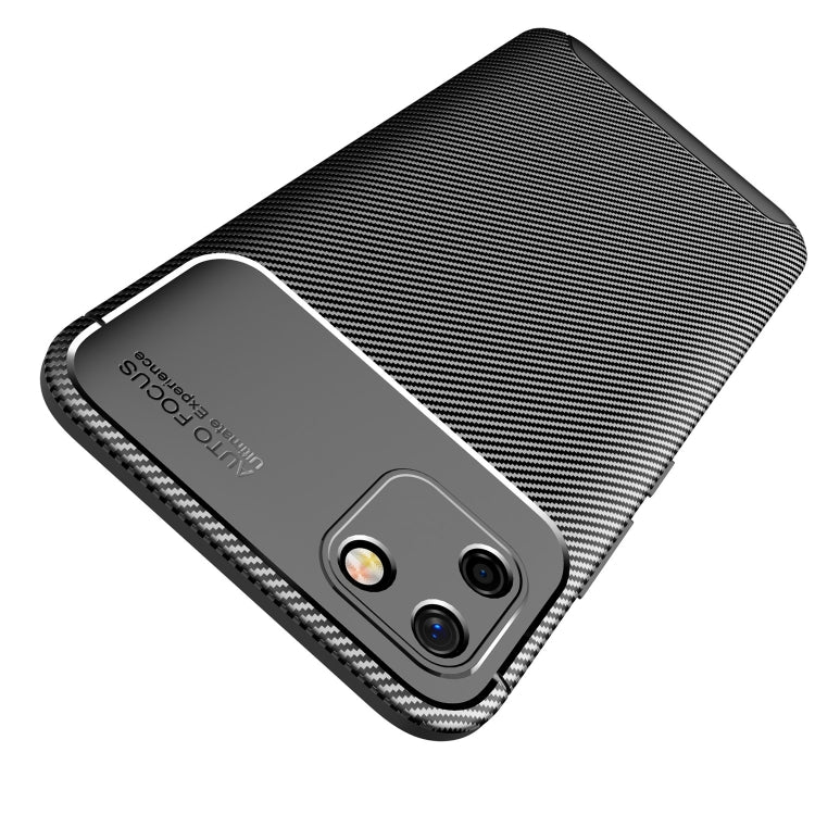 For OPPO Realme C20 Carbon Fiber Texture Shockproof TPU Case