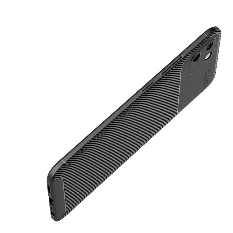 For OPPO Realme C20 Carbon Fiber Texture Shockproof TPU Case
