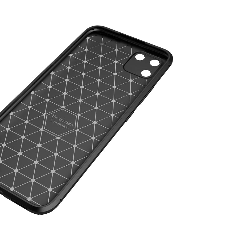For OPPO Realme C20 Carbon Fiber Texture Shockproof TPU Case