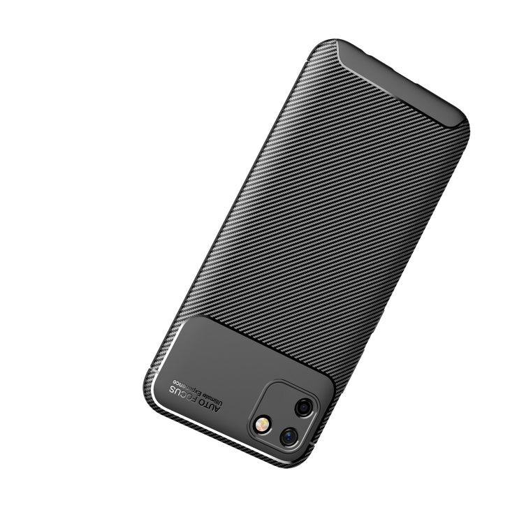 For OPPO Realme C20 Carbon Fiber Texture Shockproof TPU Case