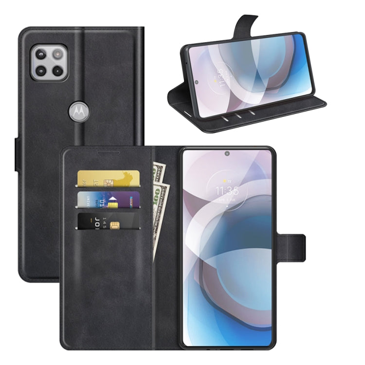 For Motorola One 5G Ace Retro Calf Pattern Buckle Horizontal Flip Leather Case with Holder & Card Slots & Wallet