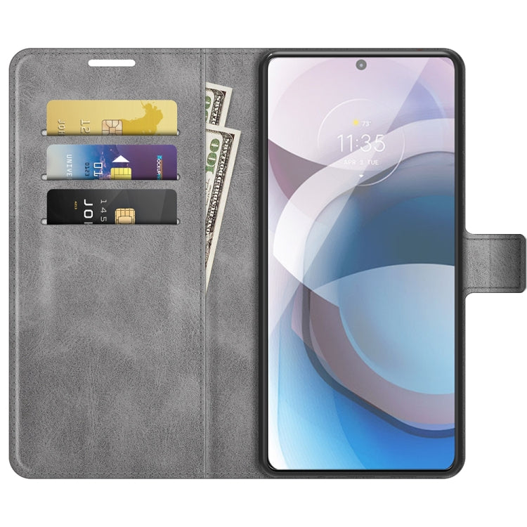 For Motorola One 5G Ace Retro Calf Pattern Buckle Horizontal Flip Leather Case with Holder & Card Slots & Wallet