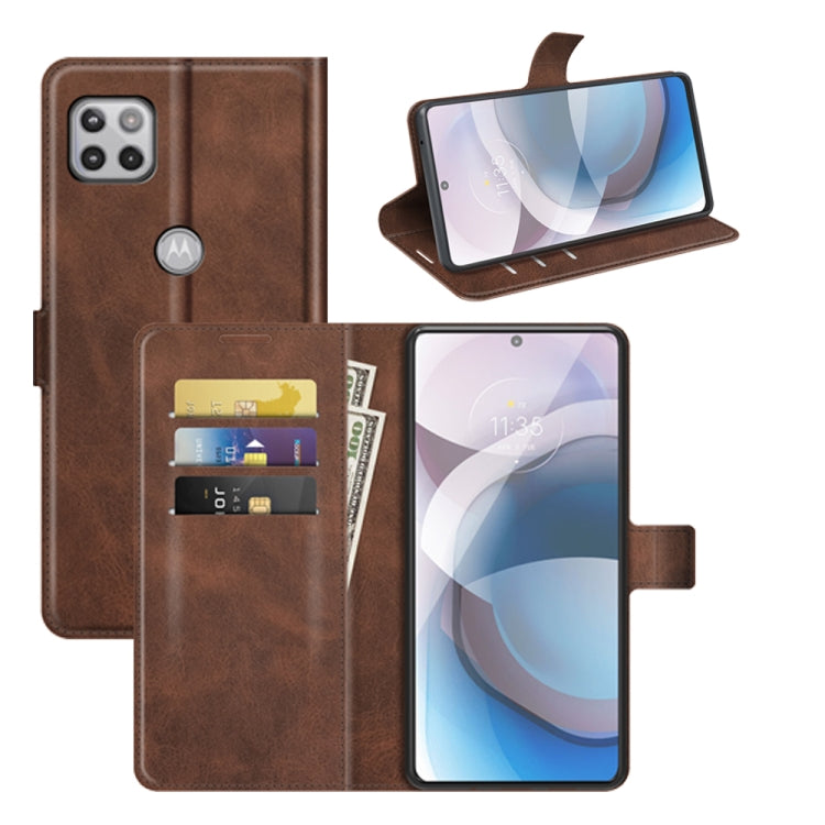 For Motorola One 5G Ace Retro Calf Pattern Buckle Horizontal Flip Leather Case with Holder & Card Slots & Wallet