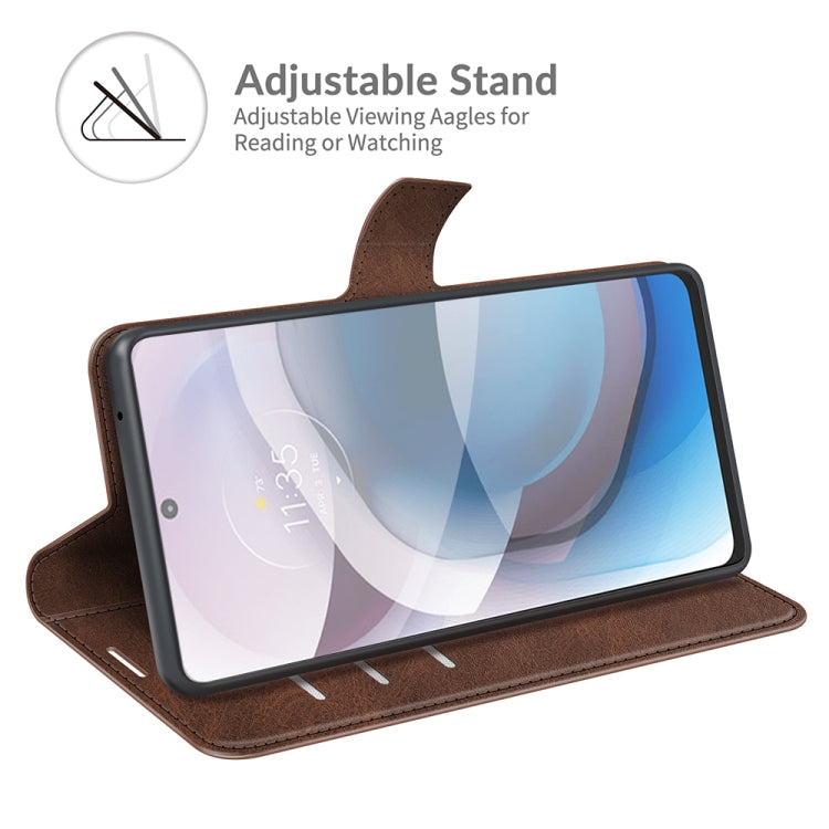 For Motorola One 5G Ace Retro Calf Pattern Buckle Horizontal Flip Leather Case with Holder & Card Slots & Wallet