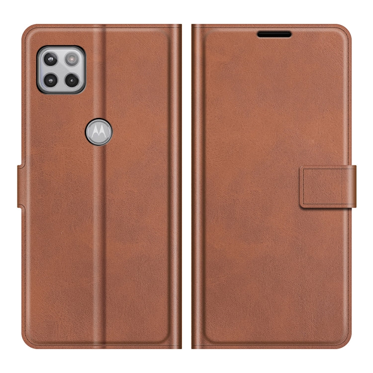 For Motorola One 5G Ace Retro Calf Pattern Buckle Horizontal Flip Leather Case with Holder & Card Slots & Wallet
