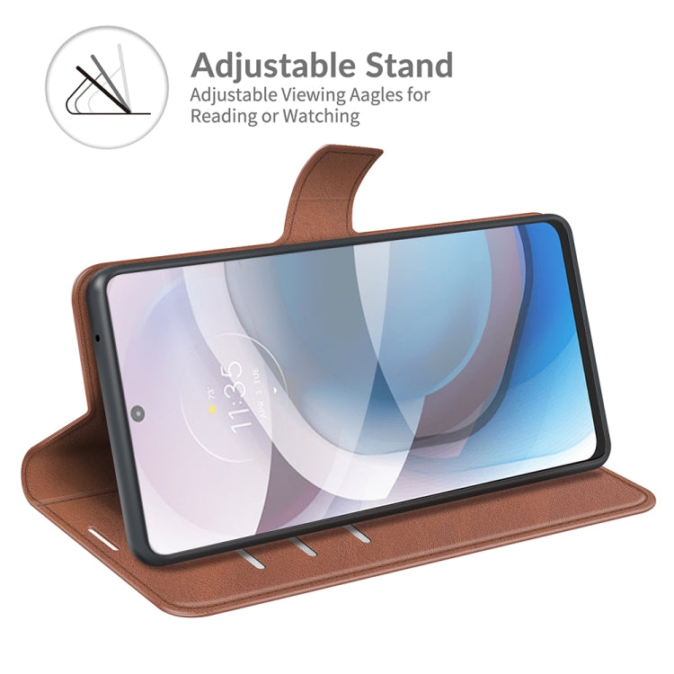 For Motorola One 5G Ace Retro Calf Pattern Buckle Horizontal Flip Leather Case with Holder & Card Slots & Wallet