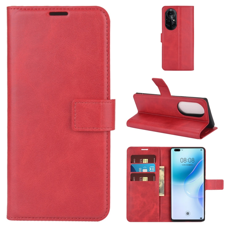 For Huawei Nova 8 Pro 5G Retro Calf Pattern Buckle Horizontal Flip Leather Case with Holder & Card Slots & Wallet